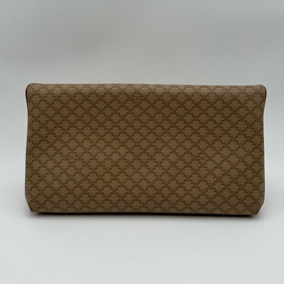 Authentic Vintage Celine Macadam Triomphe Leather Clutch Bag - Picture 4 of 17